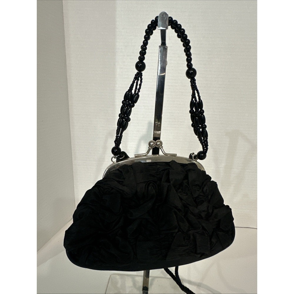 La Regale Black Clutch Purse Crossbody